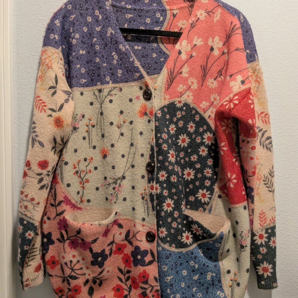 One Size Cotton and Wool Funky Sweater
